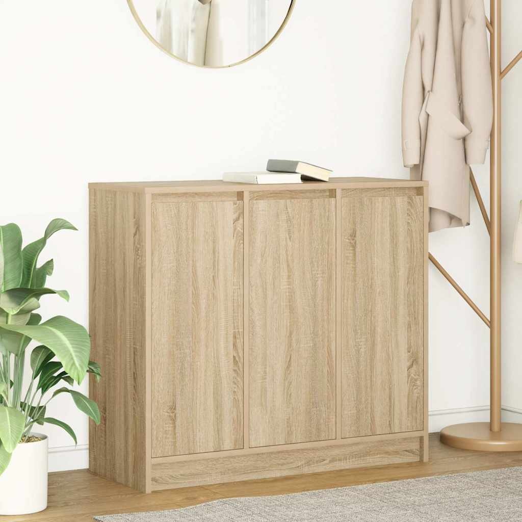 VidaXL Dressoir 85x34x76 cm spaanplaat Sonoma eikenkleurig