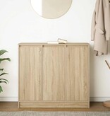 VidaXL Dressoir 85x34x76 cm spaanplaat Sonoma eikenkleurig