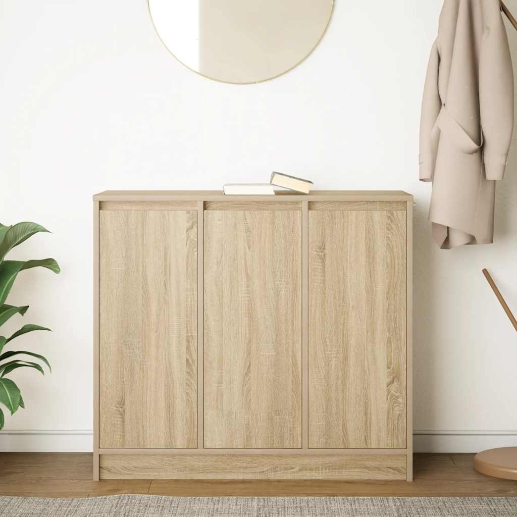 VidaXL Dressoir 85x34x76 cm spaanplaat Sonoma eikenkleurig