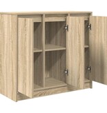 VidaXL Dressoir 85x34x76 cm spaanplaat Sonoma eikenkleurig