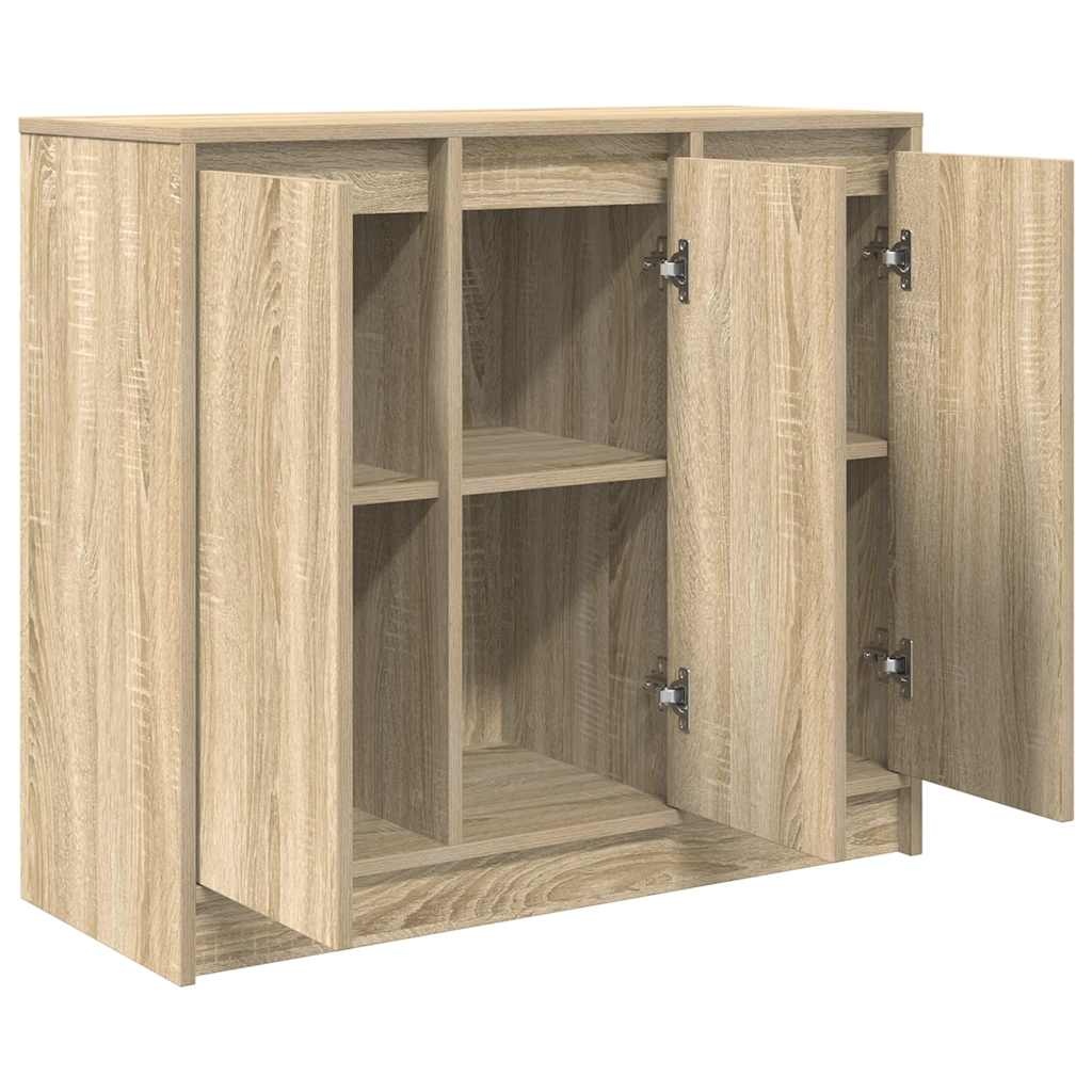 VidaXL Dressoir 85x34x76 cm spaanplaat Sonoma eikenkleurig