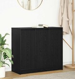 VidaXL Dressoir 85x34x76 cm spaanplaat zwart eikenkleurig