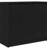 VidaXL Dressoir 85x34x76 cm spaanplaat zwart eikenkleurig