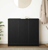 VidaXL Dressoir 85x34x76 cm spaanplaat zwart eikenkleurig