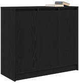 VidaXL Dressoir 85x34x76 cm spaanplaat zwart eikenkleurig