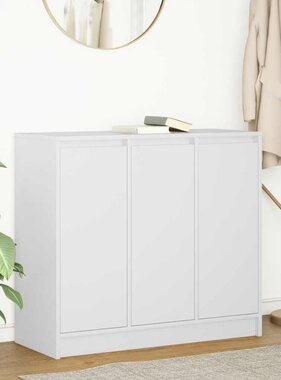 VidaXL Dressoir 85x34x76 cm bewerkt hout wit