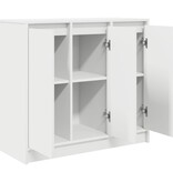 VidaXL Dressoir 85x34x76 cm bewerkt hout wit