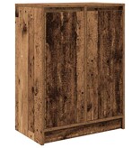 VidaXL Dressoir 57x34x76 cm bewerkt hout oud houtkleurig