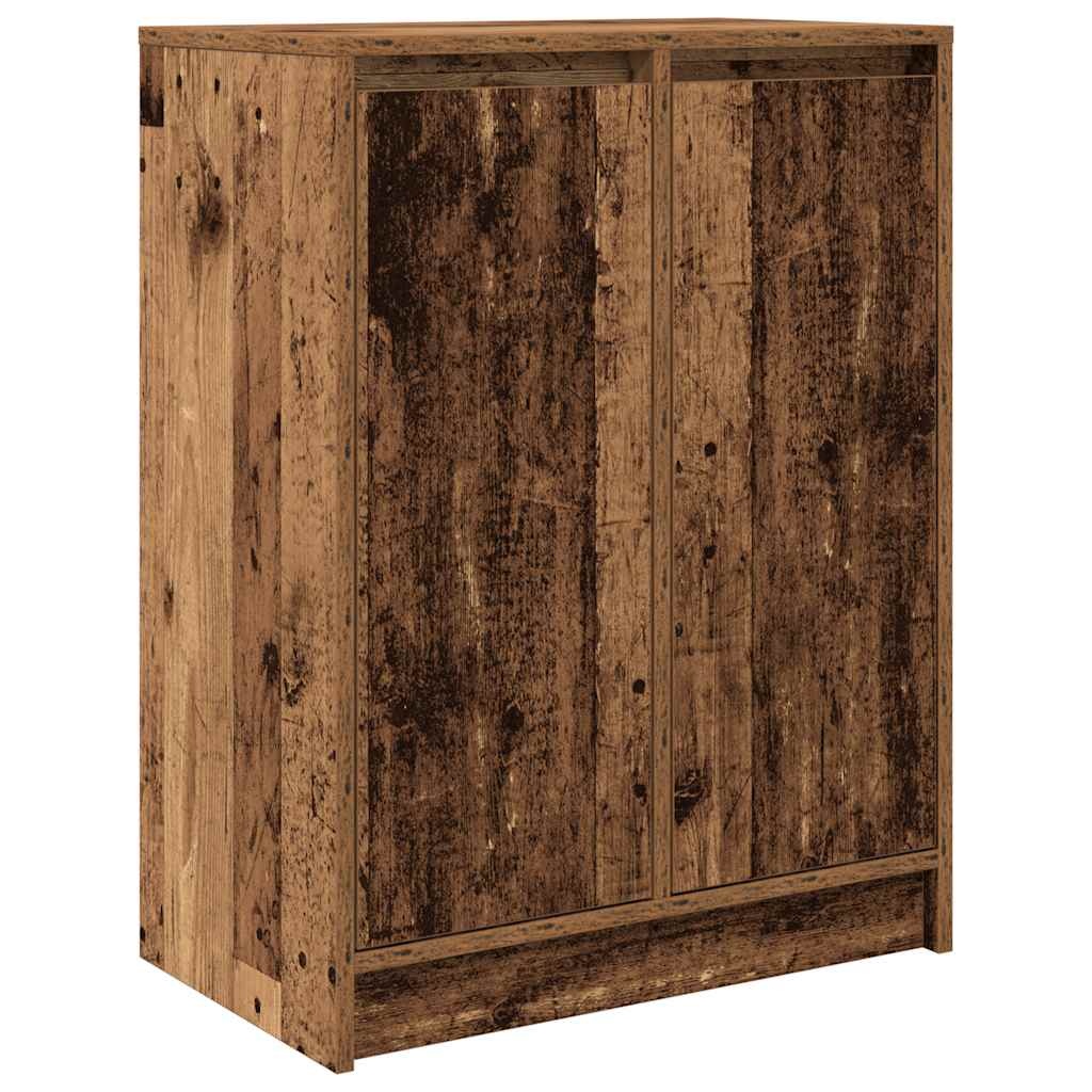 VidaXL Dressoir 57x34x76 cm bewerkt hout oud houtkleurig