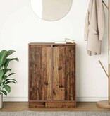 VidaXL Dressoir 57x34x76 cm bewerkt hout oud houtkleurig