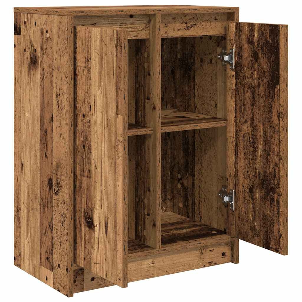 VidaXL Dressoir 57x34x76 cm bewerkt hout oud houtkleurig