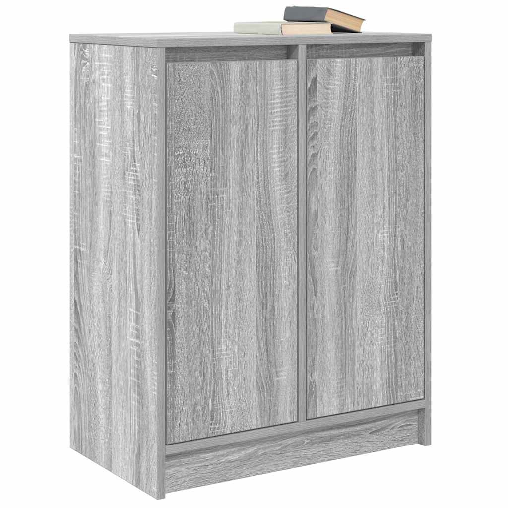 VidaXL Dressoir 57x34x76 cm bewerkt hout grijs sonoma eikenkleurig