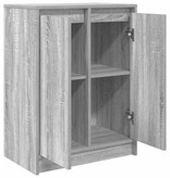 VidaXL Dressoir 57x34x76 cm bewerkt hout grijs sonoma eikenkleurig