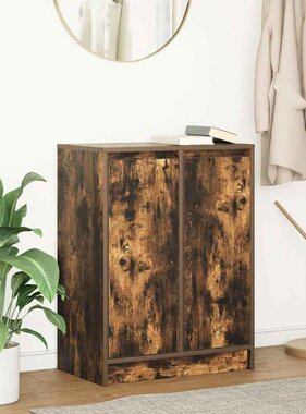 VidaXL Dressoir 57x34x76 cm bewerkt hout gerookt eikenkleurig