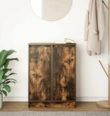 VidaXL Dressoir 57x34x76 cm bewerkt hout gerookt eikenkleurig