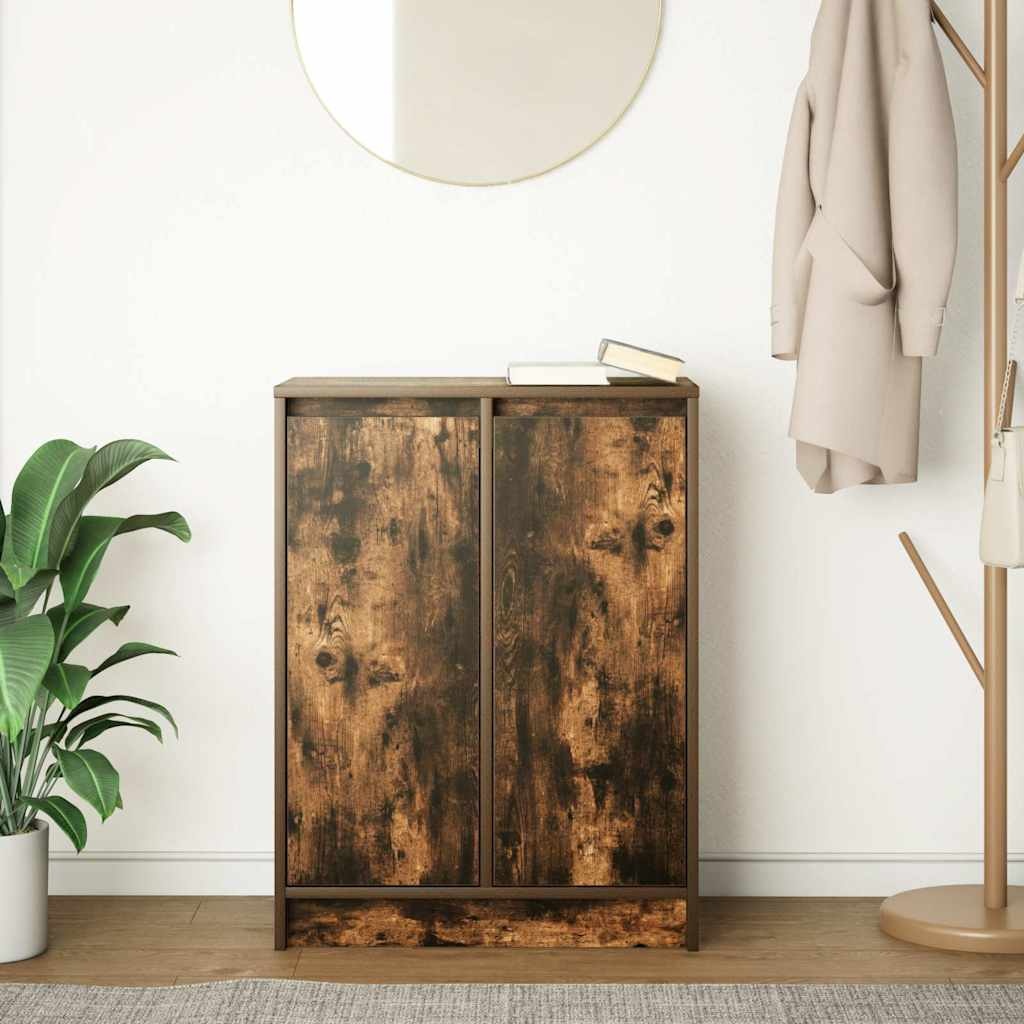 VidaXL Dressoir 57x34x76 cm bewerkt hout gerookt eikenkleurig