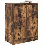 VidaXL Dressoir 57x34x76 cm bewerkt hout gerookt eikenkleurig