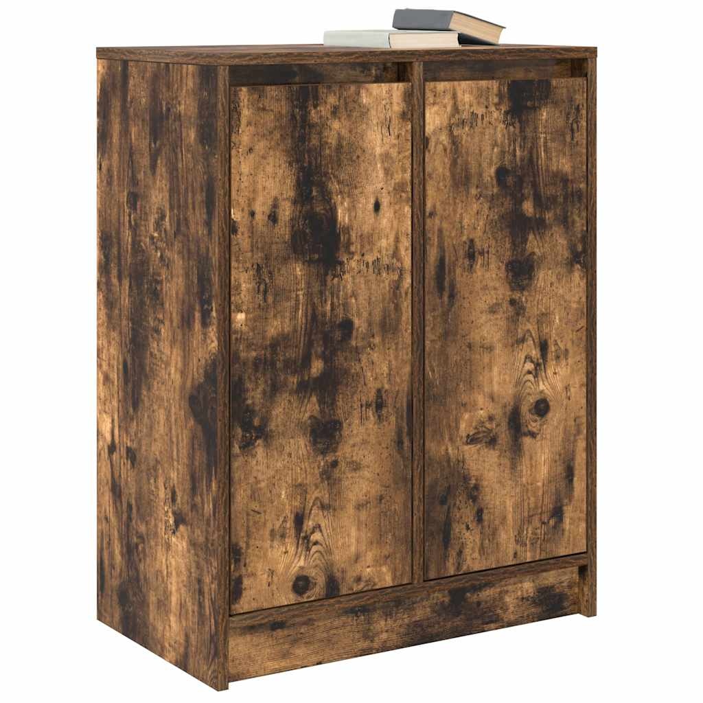VidaXL Dressoir 57x34x76 cm bewerkt hout gerookt eikenkleurig