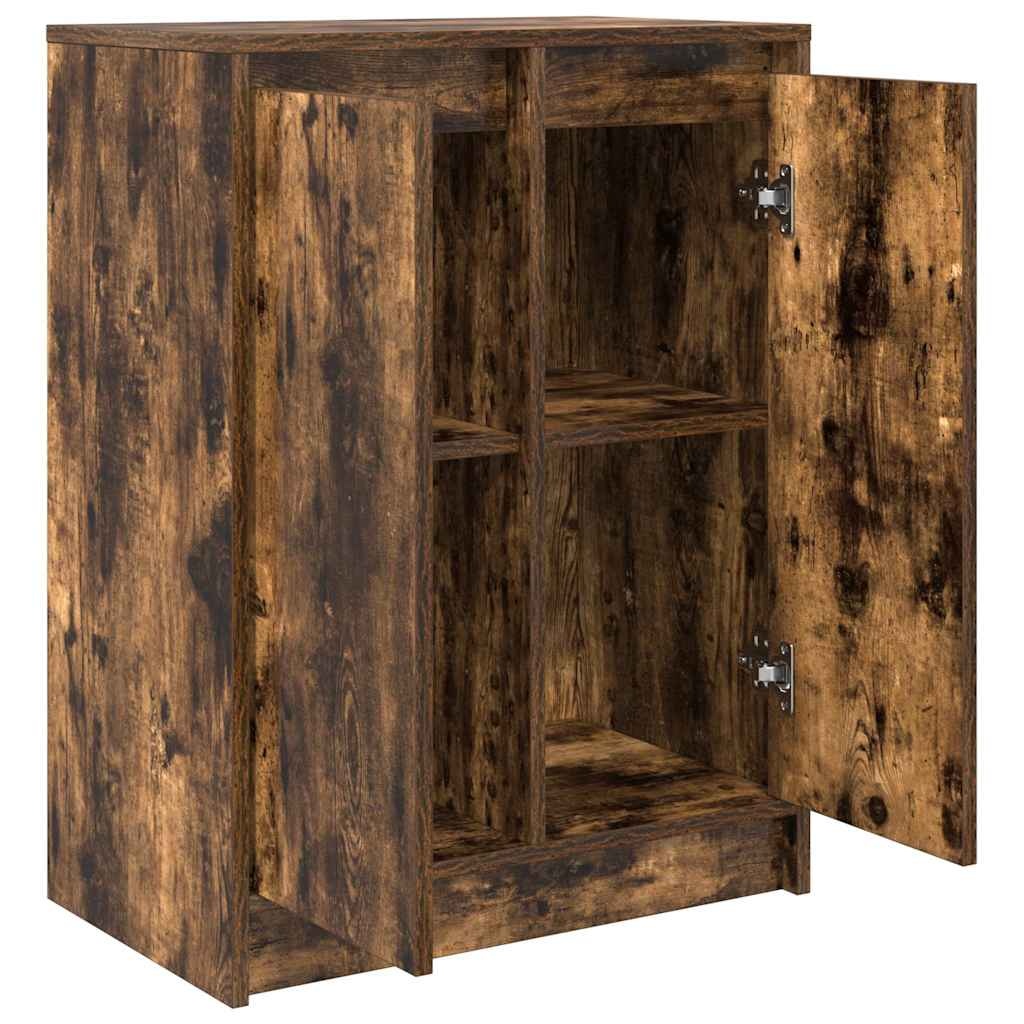 VidaXL Dressoir 57x34x76 cm bewerkt hout gerookt eikenkleurig