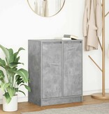 VidaXL Dressoir 57x34x76 cm bewerkt hout betongrijs