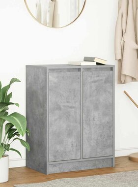 VidaXL Dressoir 57x34x76 cm bewerkt hout betongrijs