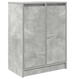 VidaXL Dressoir 57x34x76 cm bewerkt hout betongrijs