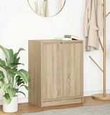 VidaXL Dressoir 57x34x76 cm bewerkt hout sonoma eikenkleurig