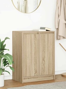 VidaXL Dressoir 57x34x76 cm bewerkt hout sonoma eikenkleurig