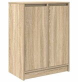 VidaXL Dressoir 57x34x76 cm bewerkt hout sonoma eikenkleurig