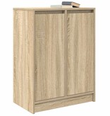 VidaXL Dressoir 57x34x76 cm bewerkt hout sonoma eikenkleurig