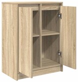 VidaXL Dressoir 57x34x76 cm bewerkt hout sonoma eikenkleurig