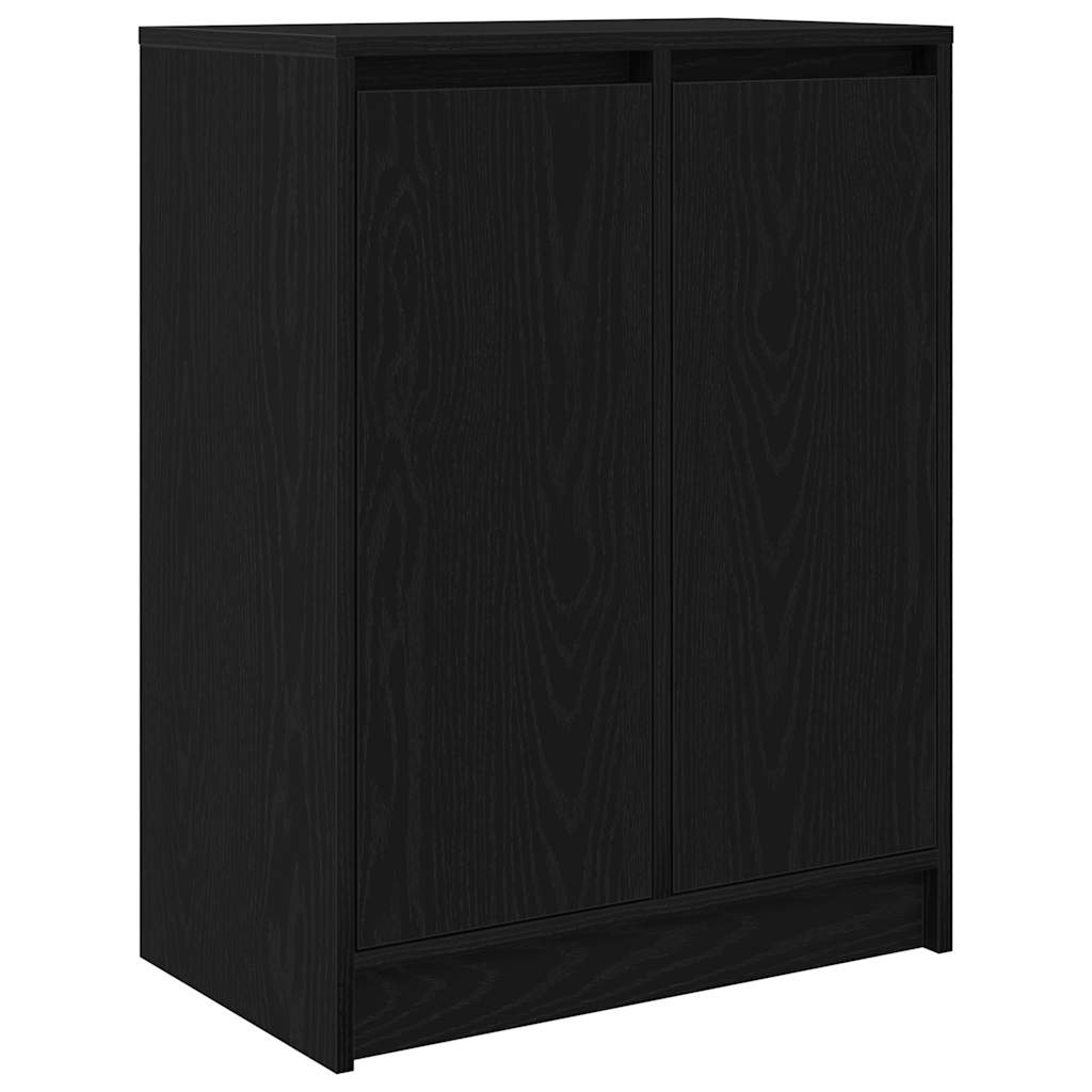 VidaXL Dressoir 57x34x76 cm spaanplaat zwart eikenkleurig