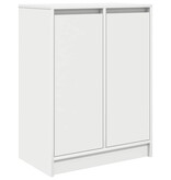 VidaXL Dressoir 57x34x76 cm bewerkt hout wit
