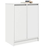 VidaXL Dressoir 57x34x76 cm bewerkt hout wit