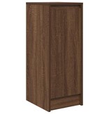 VidaXL Dressoir 29,5x34x76 cm bewerkt hout bruin eikenkleurig