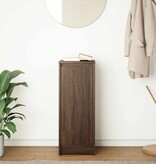 VidaXL Dressoir 29,5x34x76 cm bewerkt hout bruin eikenkleurig