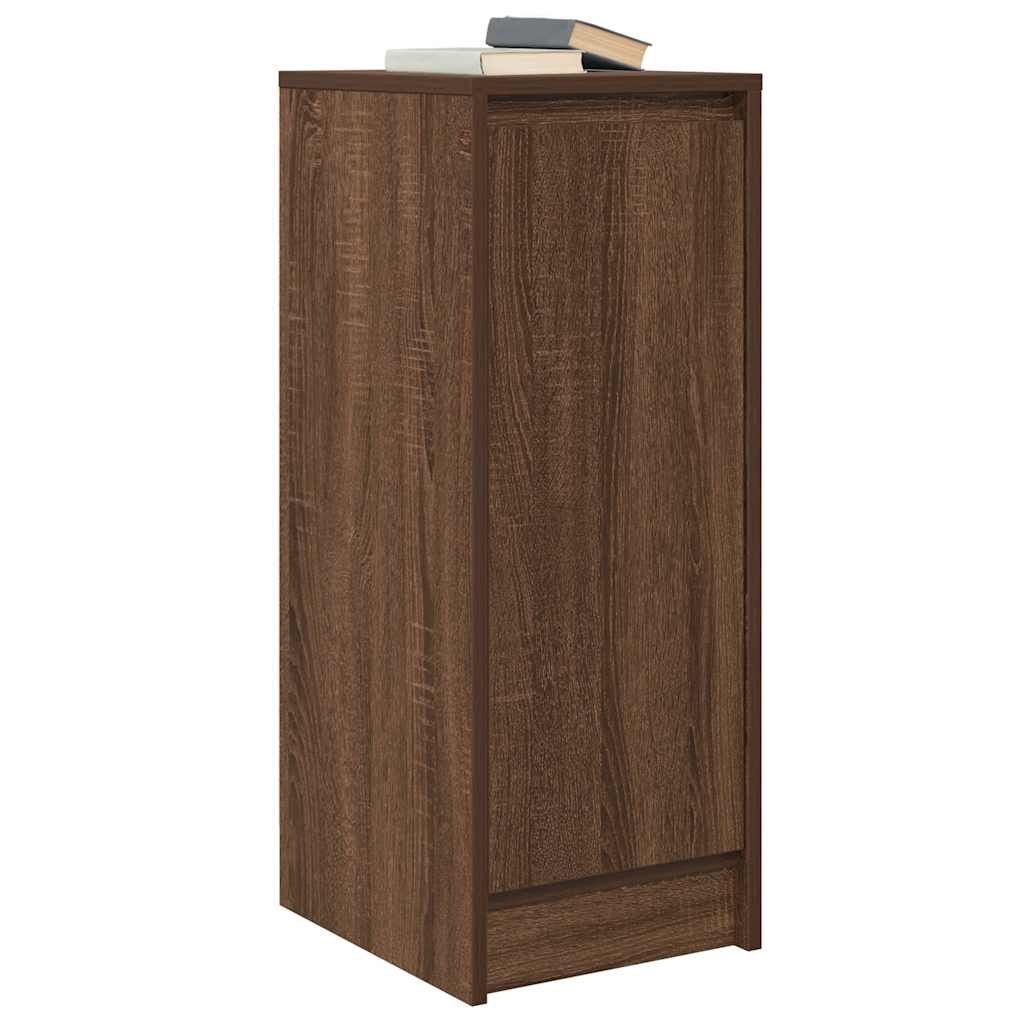 VidaXL Dressoir 29,5x34x76 cm bewerkt hout bruin eikenkleurig