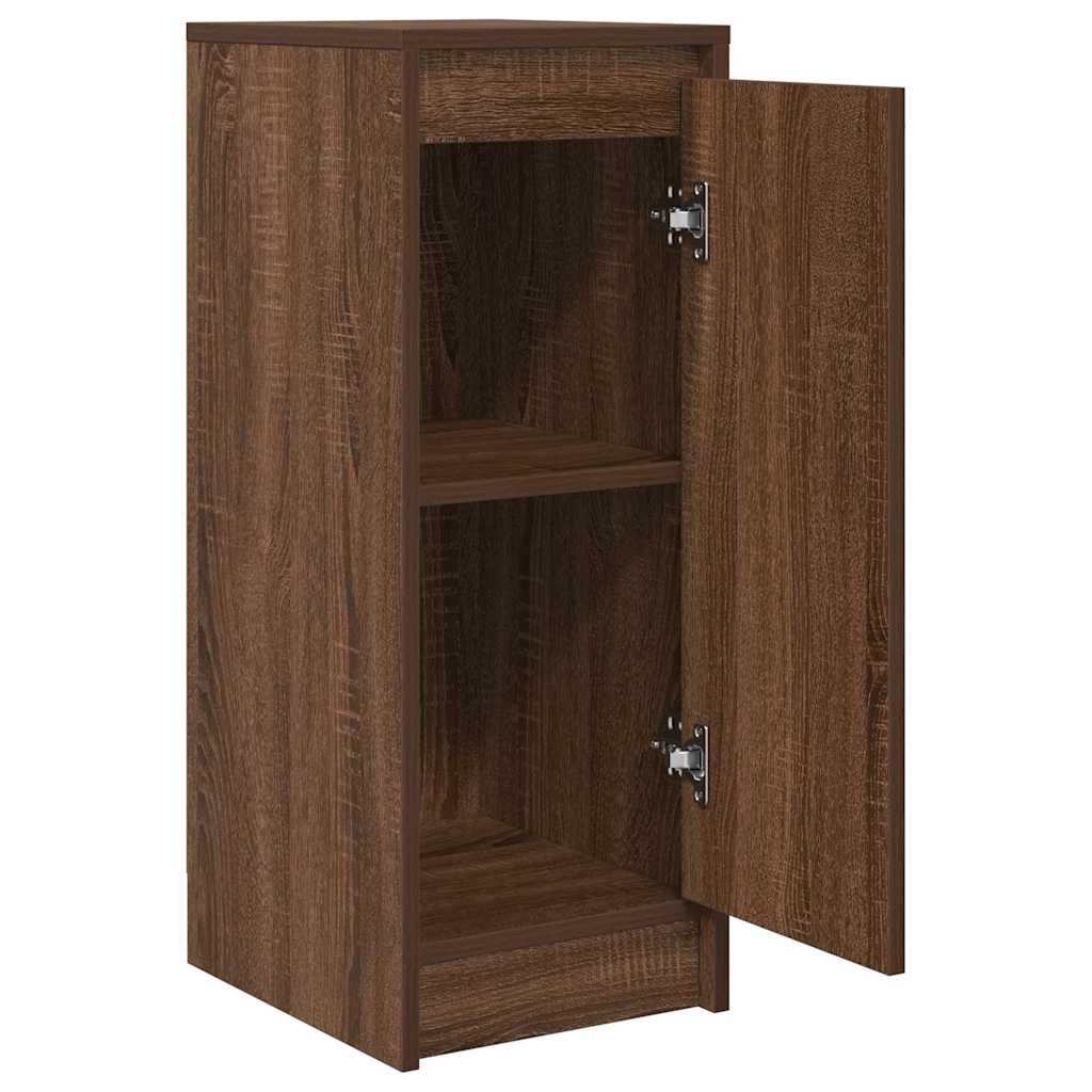VidaXL Dressoir 29,5x34x76 cm bewerkt hout bruin eikenkleurig