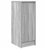 VidaXL Dressoir 29,5x34x76 cm bewerkt hout grijs sonoma eikenkleurig