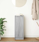 VidaXL Dressoir 29,5x34x76 cm bewerkt hout grijs sonoma eikenkleurig