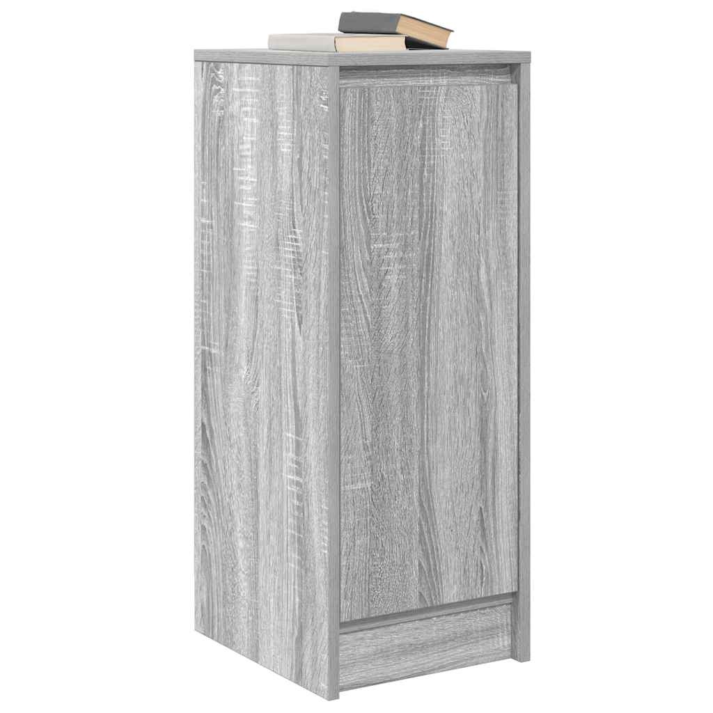 VidaXL Dressoir 29,5x34x76 cm bewerkt hout grijs sonoma eikenkleurig