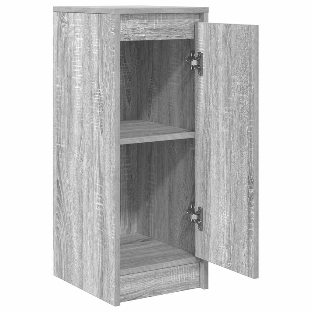 VidaXL Dressoir 29,5x34x76 cm bewerkt hout grijs sonoma eikenkleurig