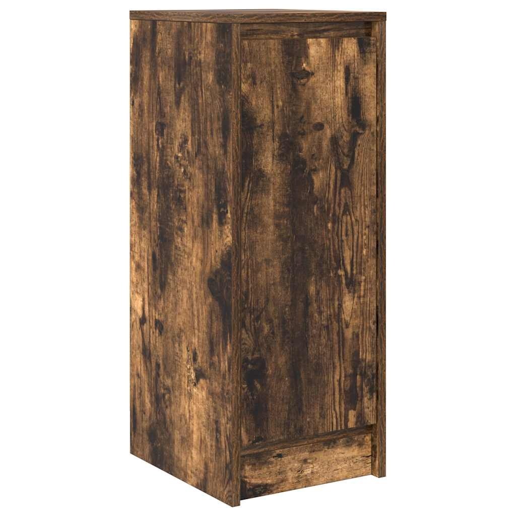 VidaXL Dressoir 29,5x34x76 cm bewerkt hout gerookt eikenkleurig
