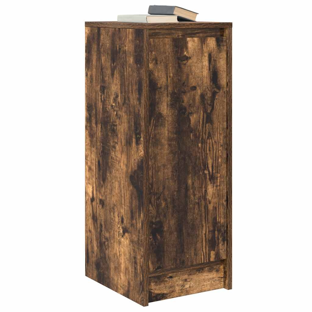 VidaXL Dressoir 29,5x34x76 cm bewerkt hout gerookt eikenkleurig