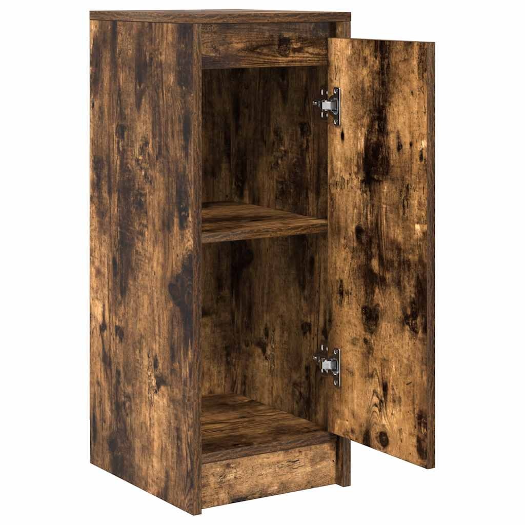 VidaXL Dressoir 29,5x34x76 cm bewerkt hout gerookt eikenkleurig