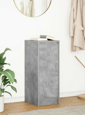 VidaXL Dressoir 29,5x34x76 cm bewerkt hout betongrijs