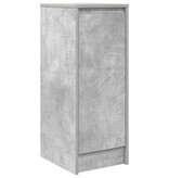 VidaXL Dressoir 29,5x34x76 cm bewerkt hout betongrijs