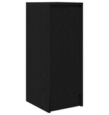 VidaXL Dressoir 29,5x34x76 cm spaanplaat zwart eikenkleurig