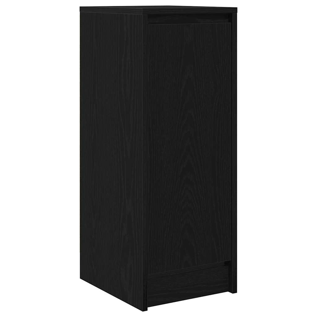 VidaXL Dressoir 29,5x34x76 cm spaanplaat zwart eikenkleurig