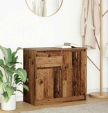 VidaXL Dressoir met lade 71x35x65 cm spaanplaat oud hout